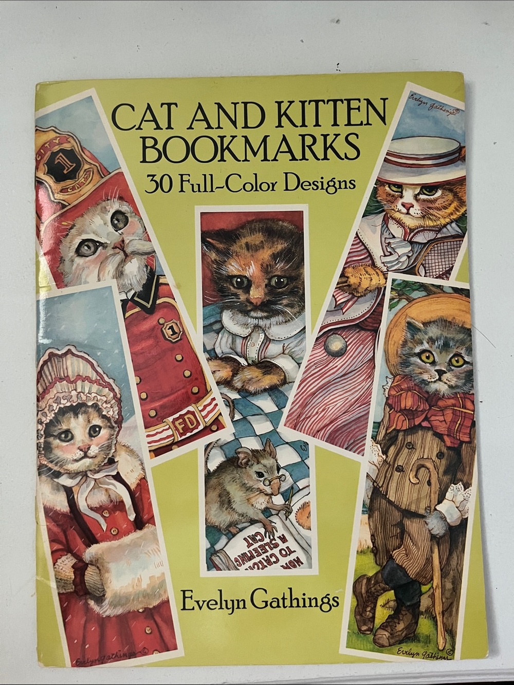 *Rare* Evelyn Gathings (Dover Catalogue) Cat and Kitten Bookmarks
